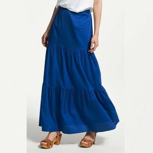Boden Luxury Thea Maxi skirt in Riviera Blue NWT